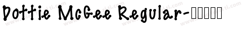 Dottie McGee Regular字体转换
